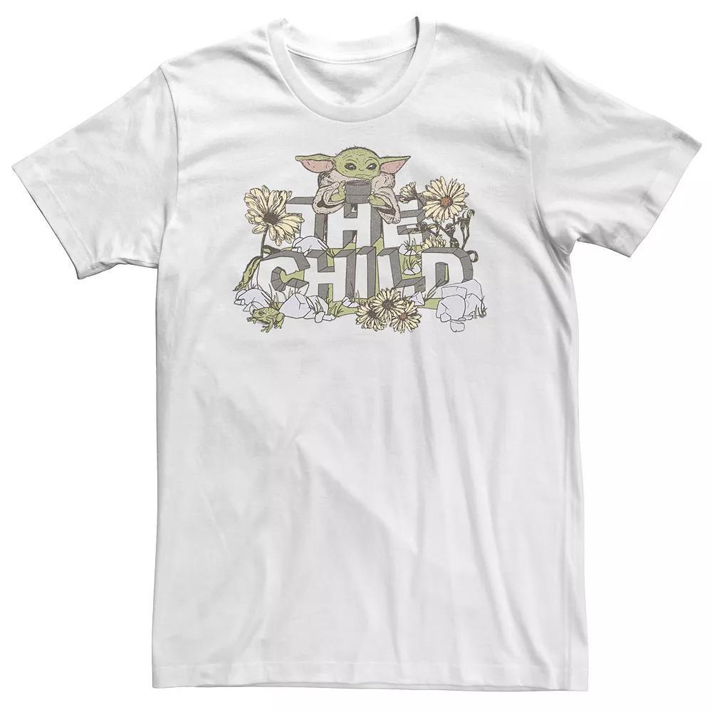Big & Tall Star Wars Vintage Flower Child Tee, Men's, Size: 3XL Tall, White Product Image