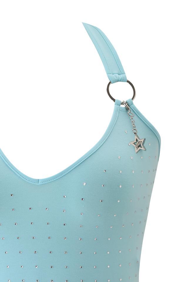 BUBBLES TOP - AQUA Product Image