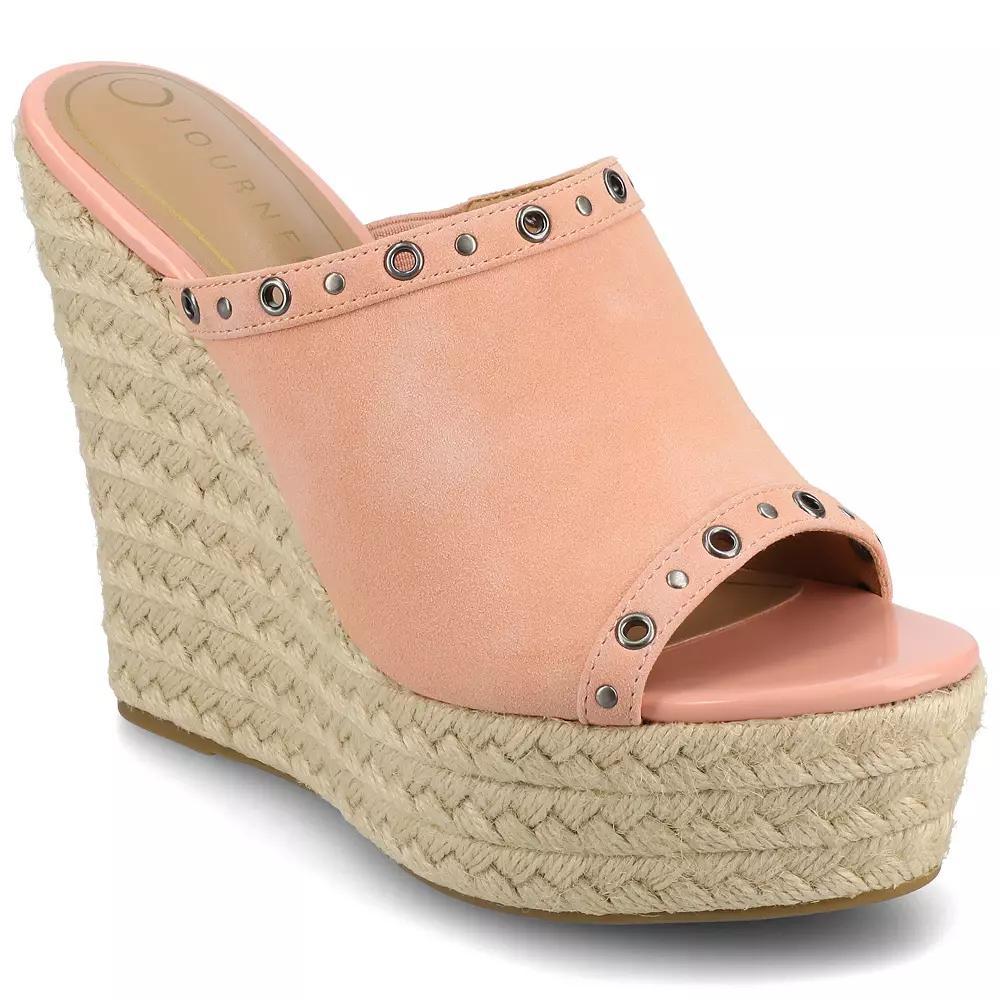 Journee Yari Womens Platform Espadrille Wedge Sandals Product Image