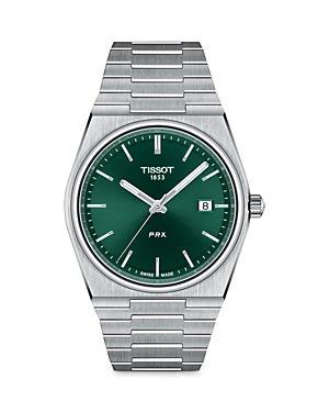 Tissot Mens Prx Automatic Stainless Steel Tonneau Bracelet Watch Product Image