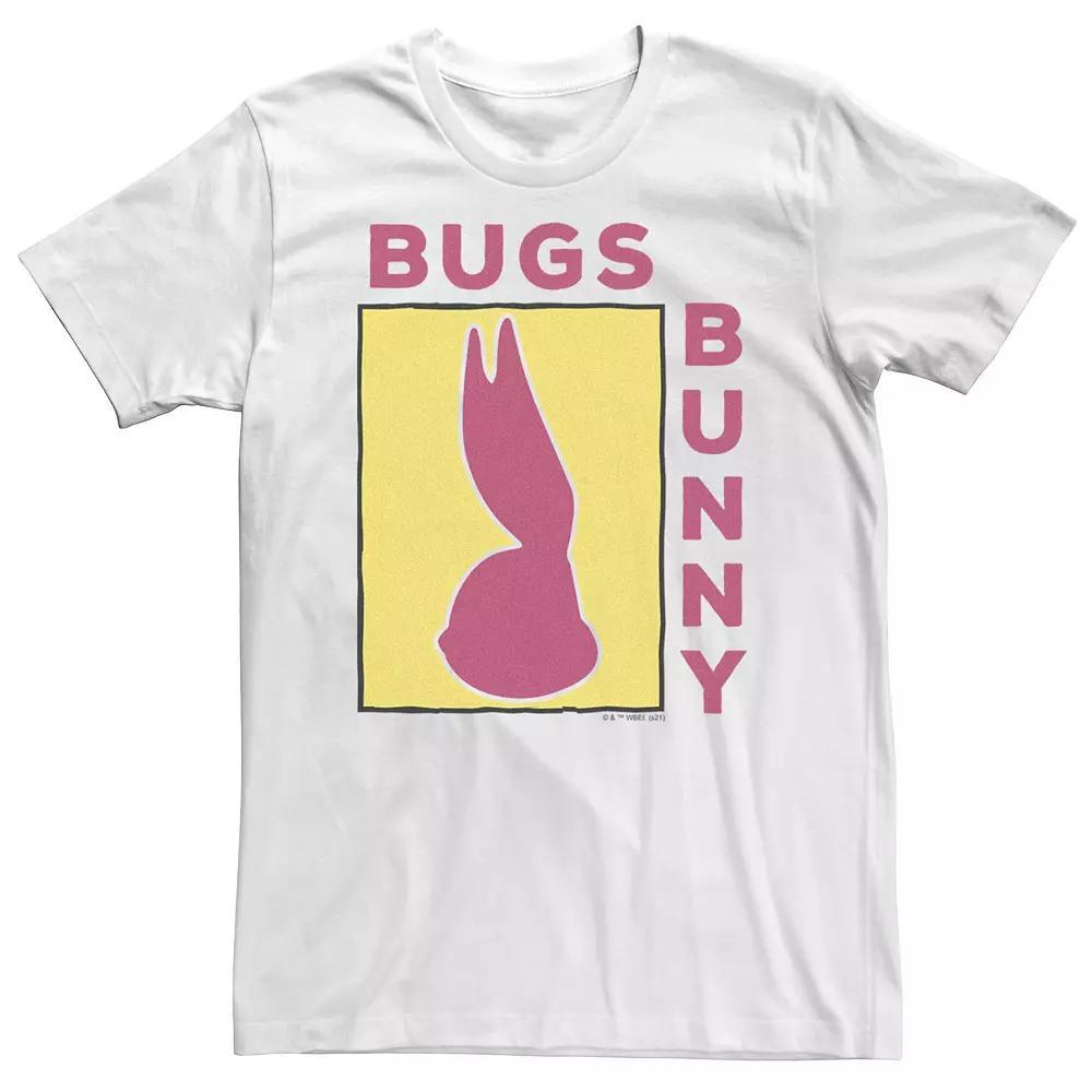 Big & Tall Looney Tunes Bugs Bunny Side Profile Silhouette Box Up Tee, Men's, Size: 3XL Tall, White Product Image