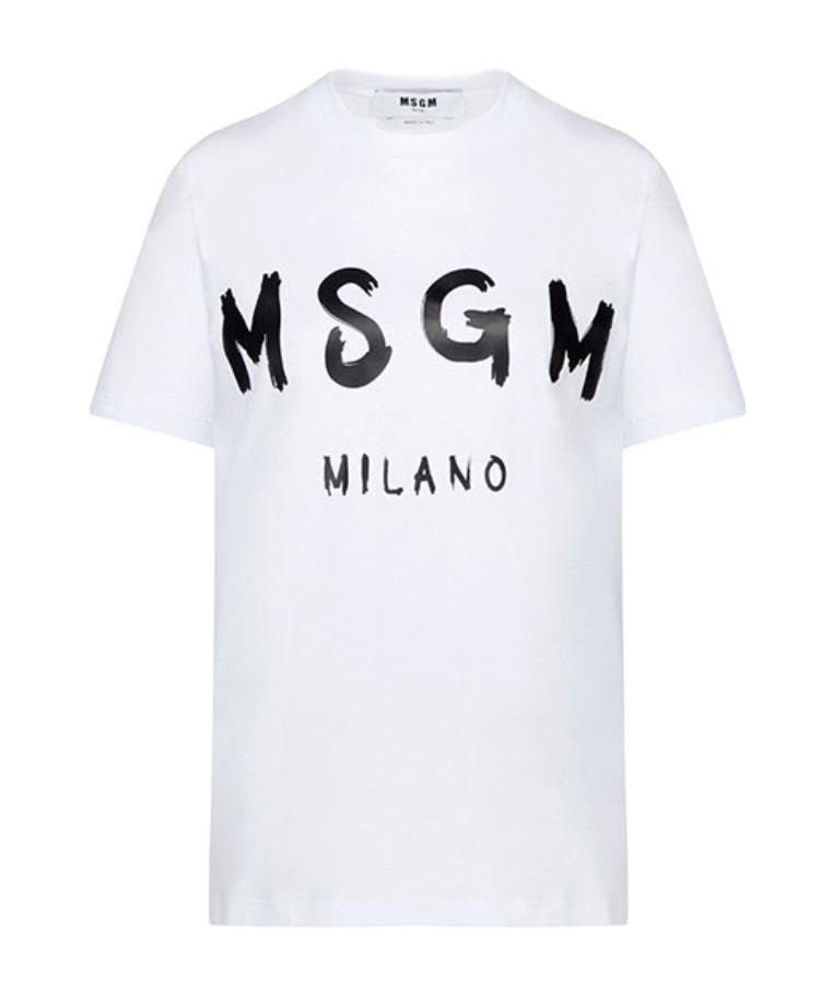 MSGM T-shirt T-shirt In White Product Image
