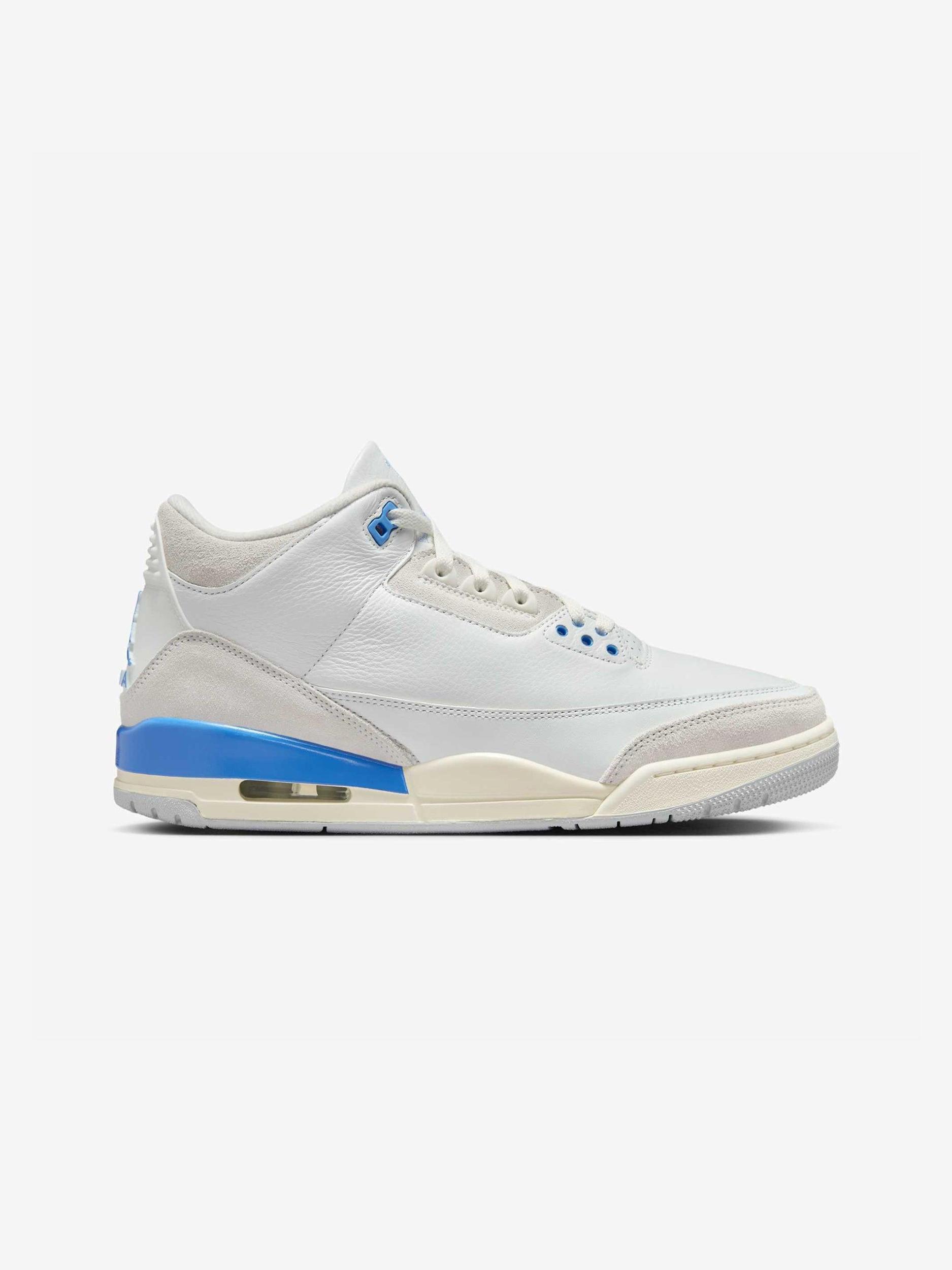Air Jordan 3 Retro (SUMMIT WHITE/HYDROGEN BLUE-LEGEND) Product Image