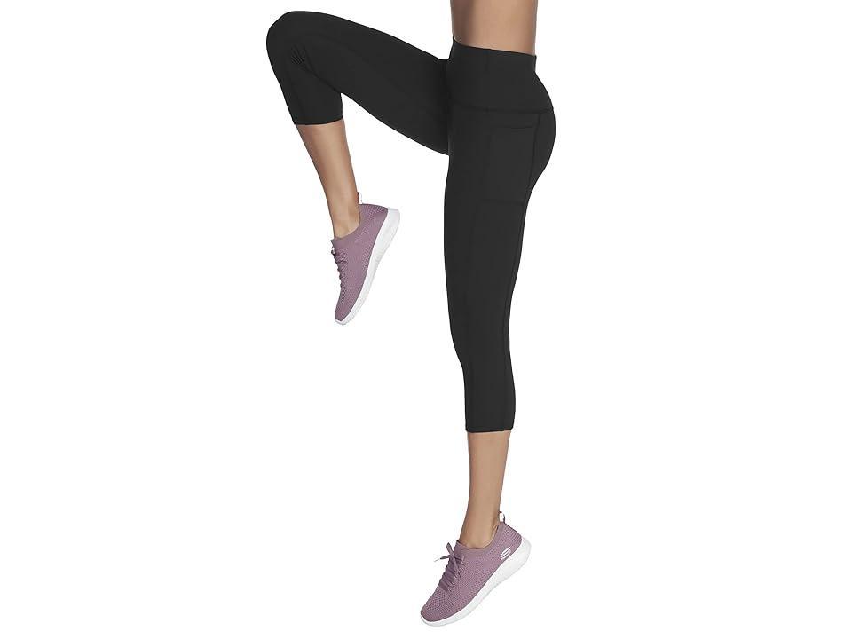 SKECHERS GO WALK High Waisted Midcalf Leggings Women's Casual Pants Product Image
