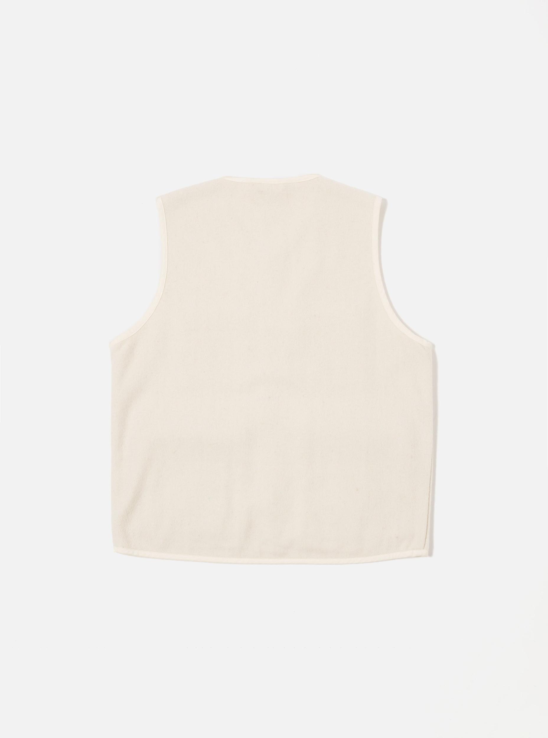 Universal Works 4 Pocket Gilet in Ecru Marl Mowbray Product Image