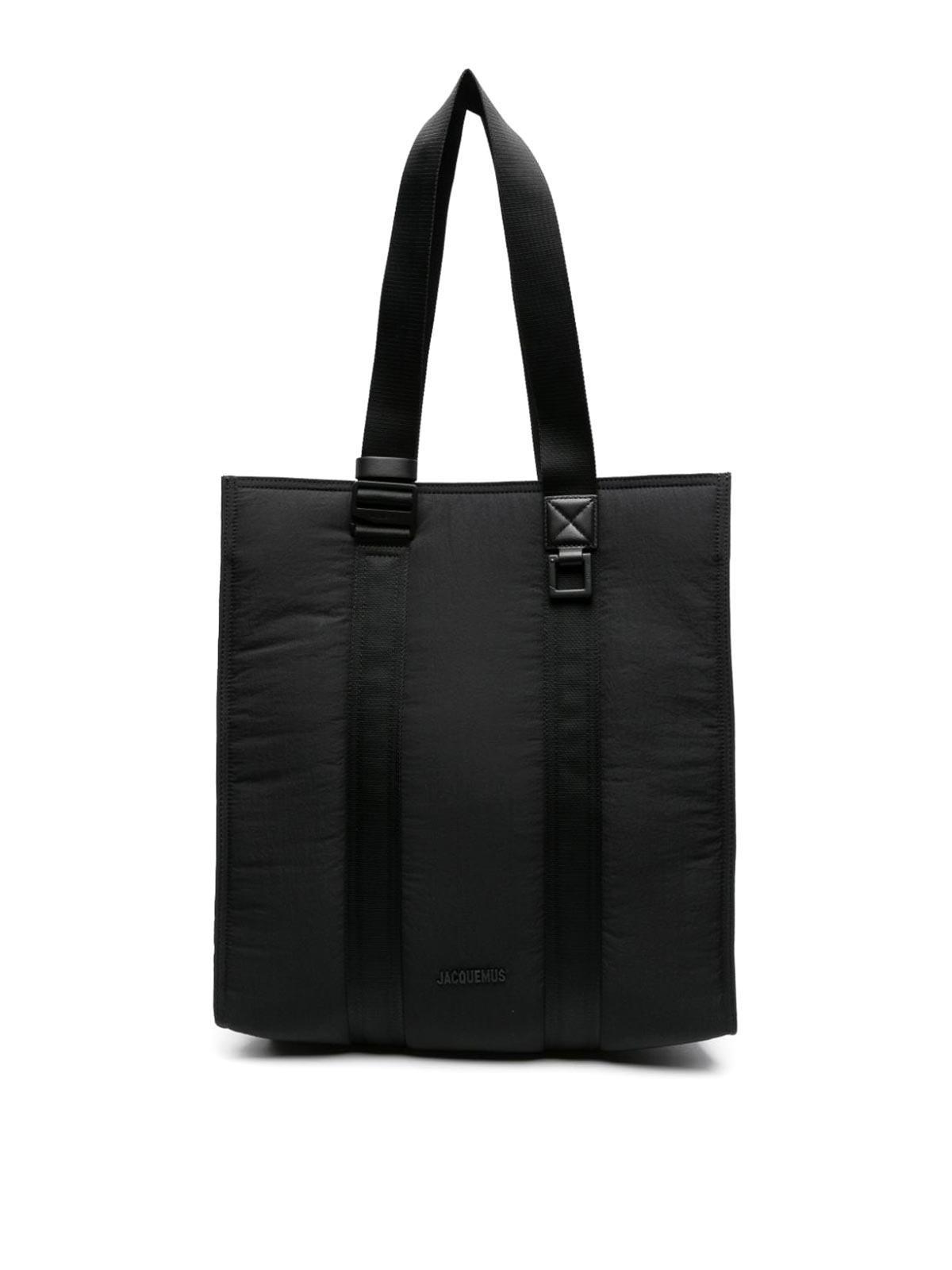 JACQUEMUS Le Cabas Cuerda Tote Bag In Cotton In Black Product Image