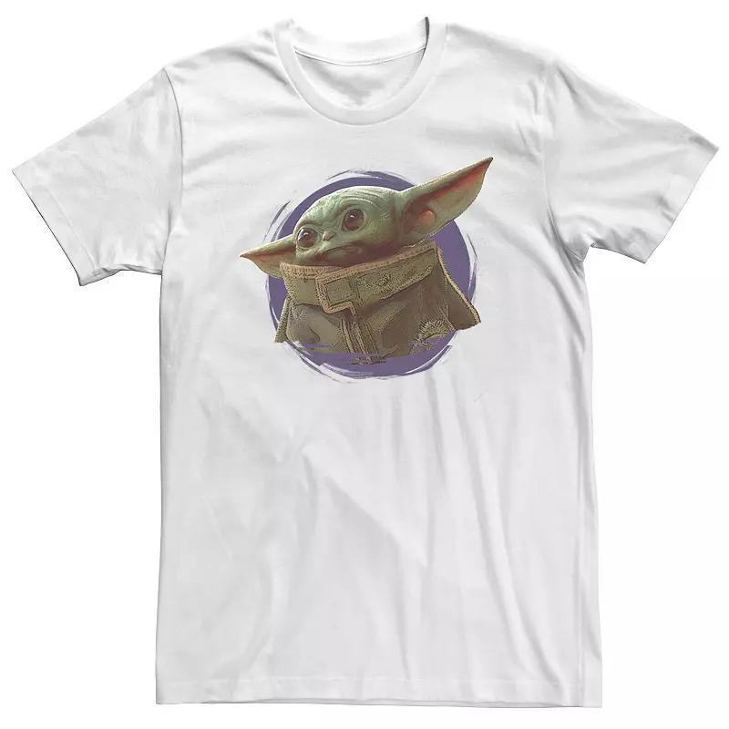 Big & Tall Star Wars The Mandalorian The Child Purple Smoke Tee, Men's, Size: XXL Tall, White Product Image