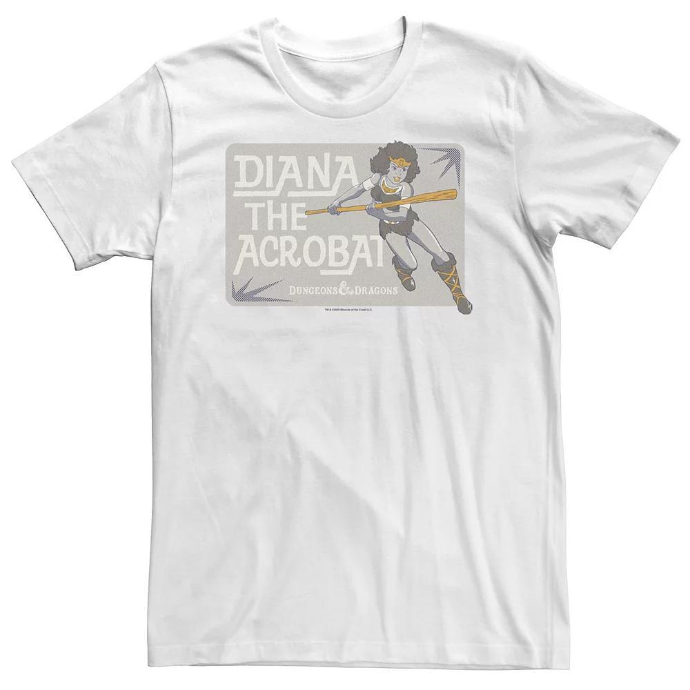 Big & Tall Dungeons & Dragons Diana The Acrobat Panel Tee, Men's, Size: 4XL, White Product Image