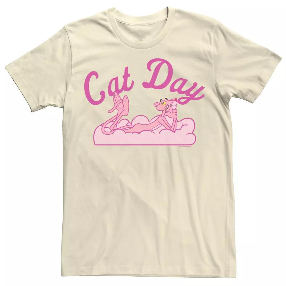 Men's The Pink Panther Cat Day Tee, Size: Medium, Natural Product Image