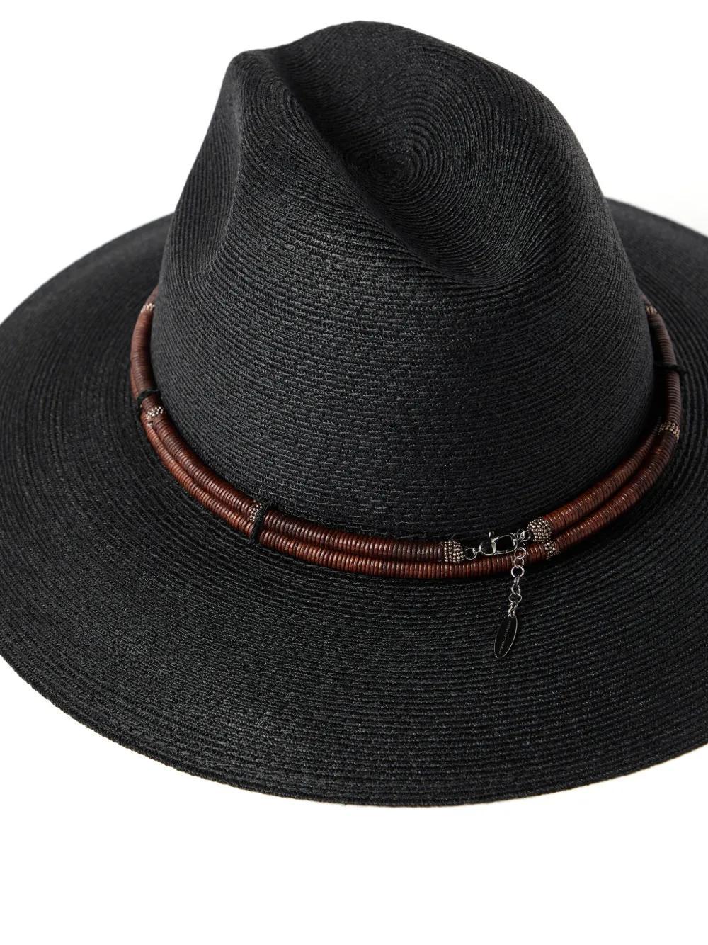 BRUNELLO CUCINELLI Jewel-piece Hat In Black Product Image