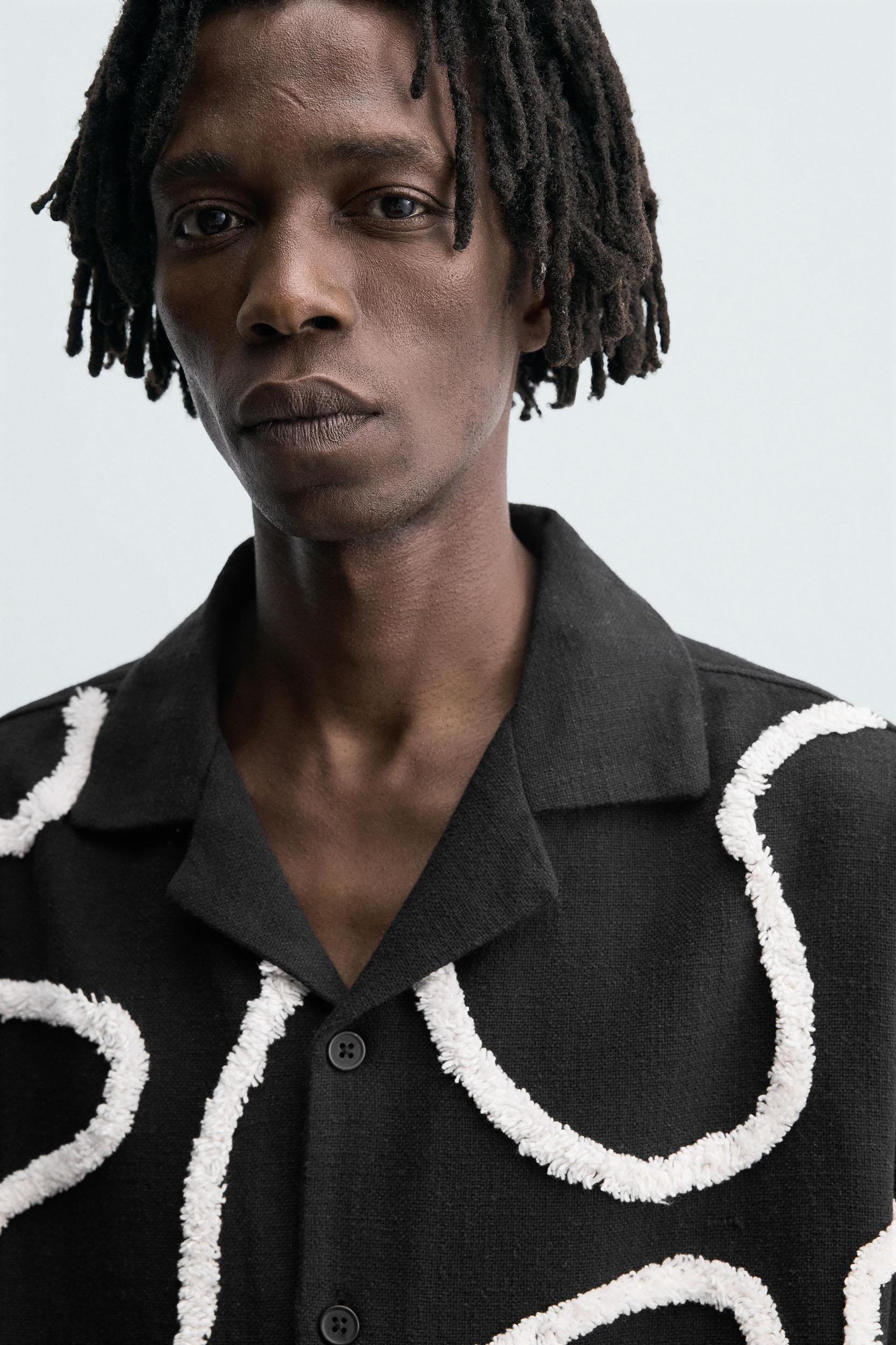 RAISED EMBROIDERY SHIRT Product Image