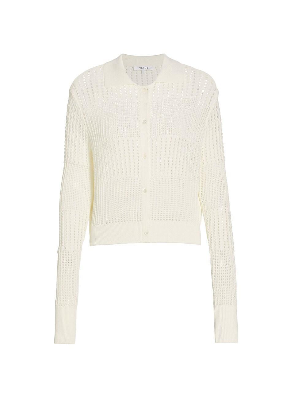 Shrunken Crochet Cardigan Product Image