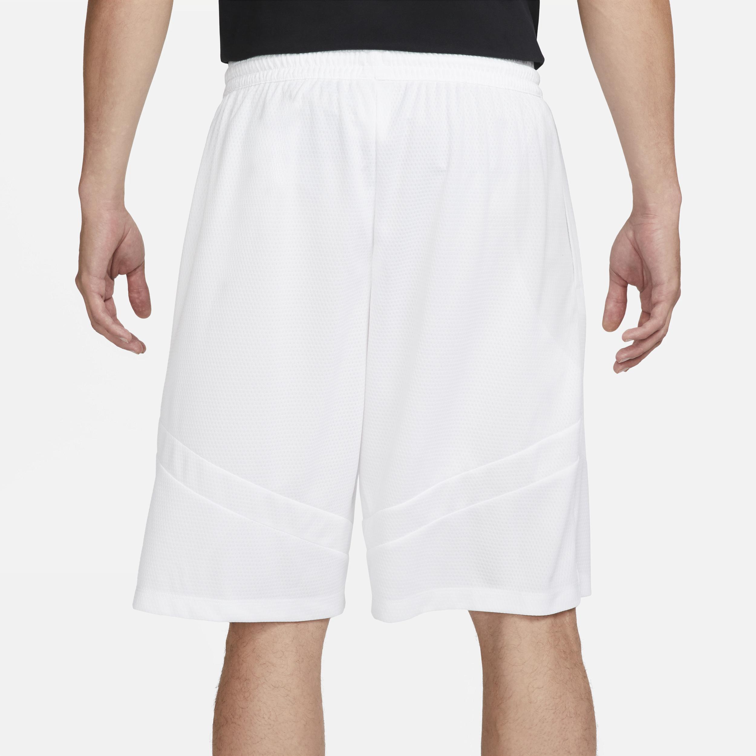 Men's Nike Dri-FIT Icon 11-in. Basketball Short, Size: XL, White Product Image