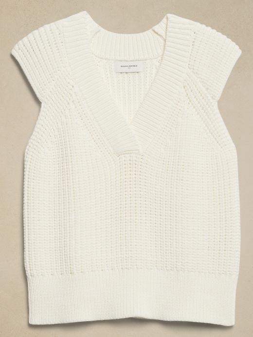 Textured Cross-V Sweater Product Image