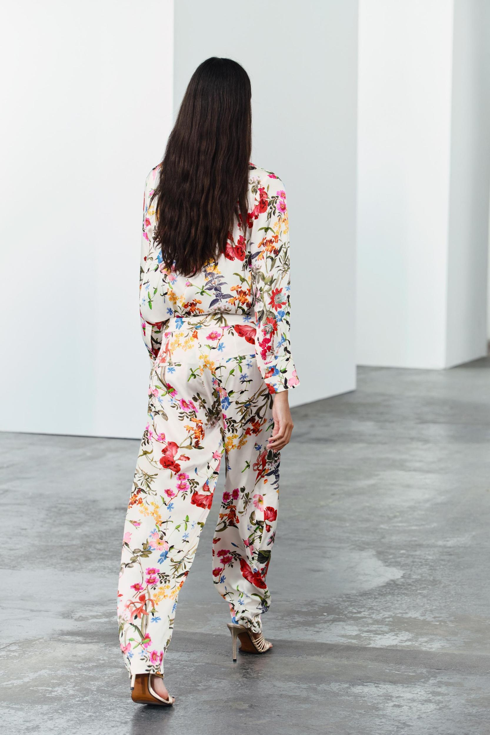 PRINTED BALLOON PANTS ZW COLLECTION Product Image