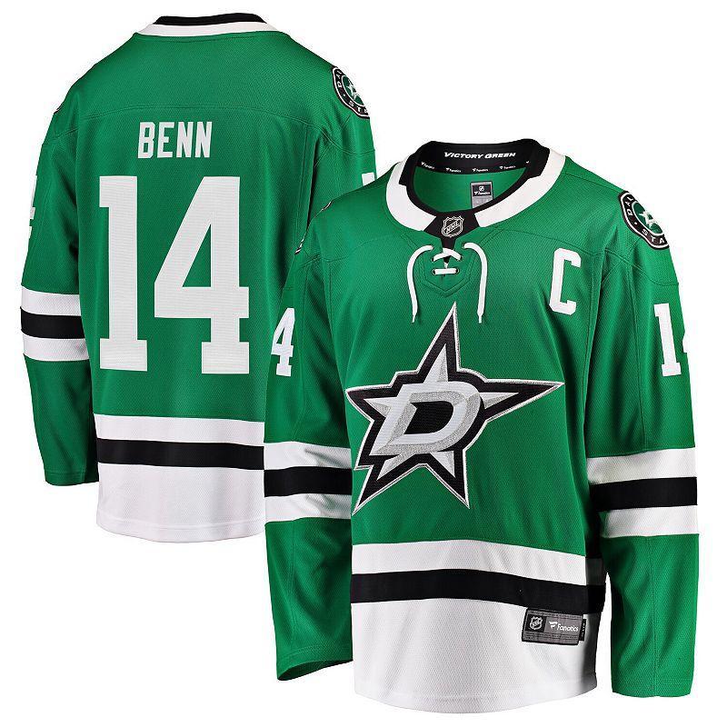 Mens Fanatics Branded Jake Oettinger Kelly Green Dallas Stars Home Breakaway Player Jersey Product Image