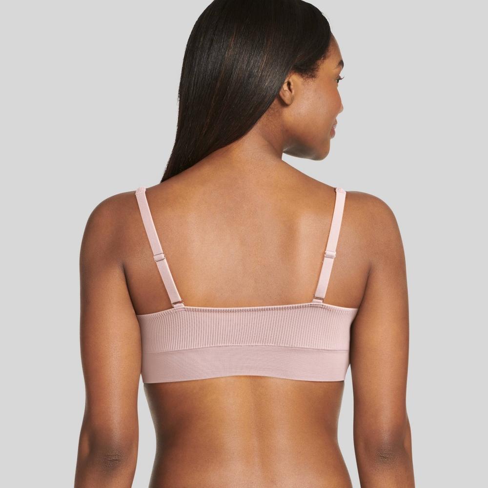 Jockey Generation™ Women's Seamfree® Light Support Rib Bralette Haze S: Wireless, Padded, Molded Cup Product Image