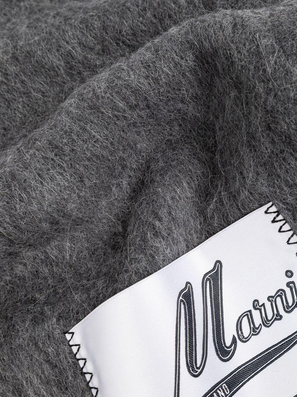 fringed logo scarf Product Image