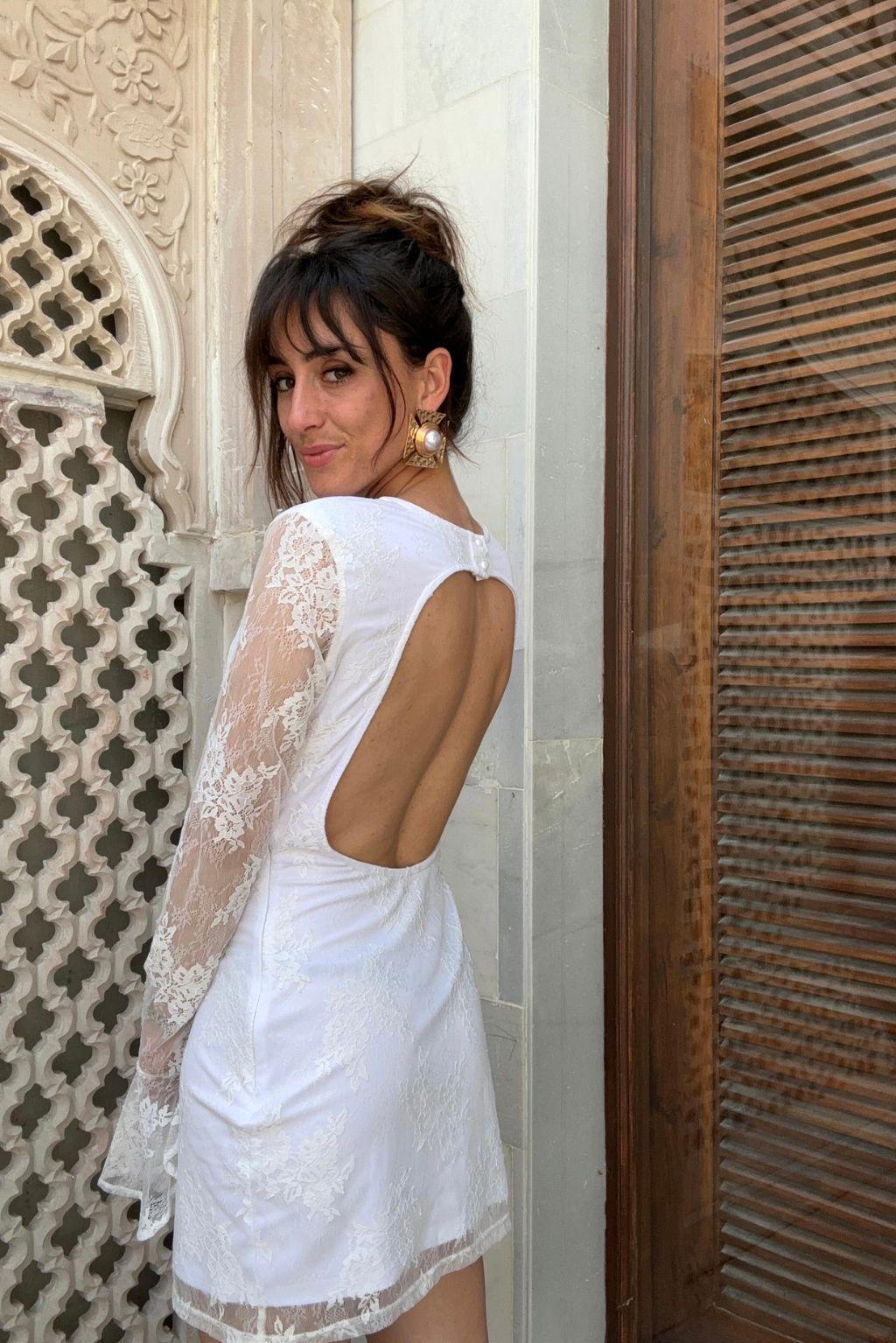Primrose Long Sleeve Lace Mini Dress Product Image
