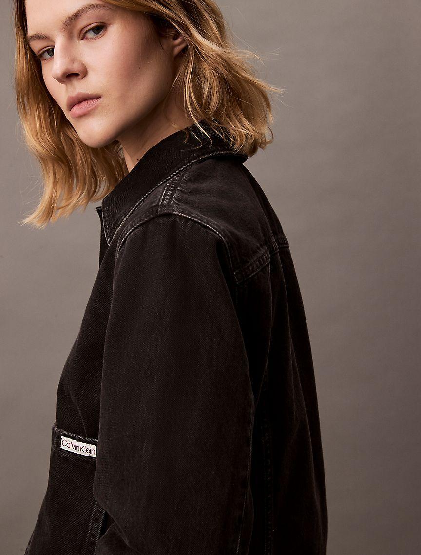 Cuff Sleeves Denim Jacket Product Image