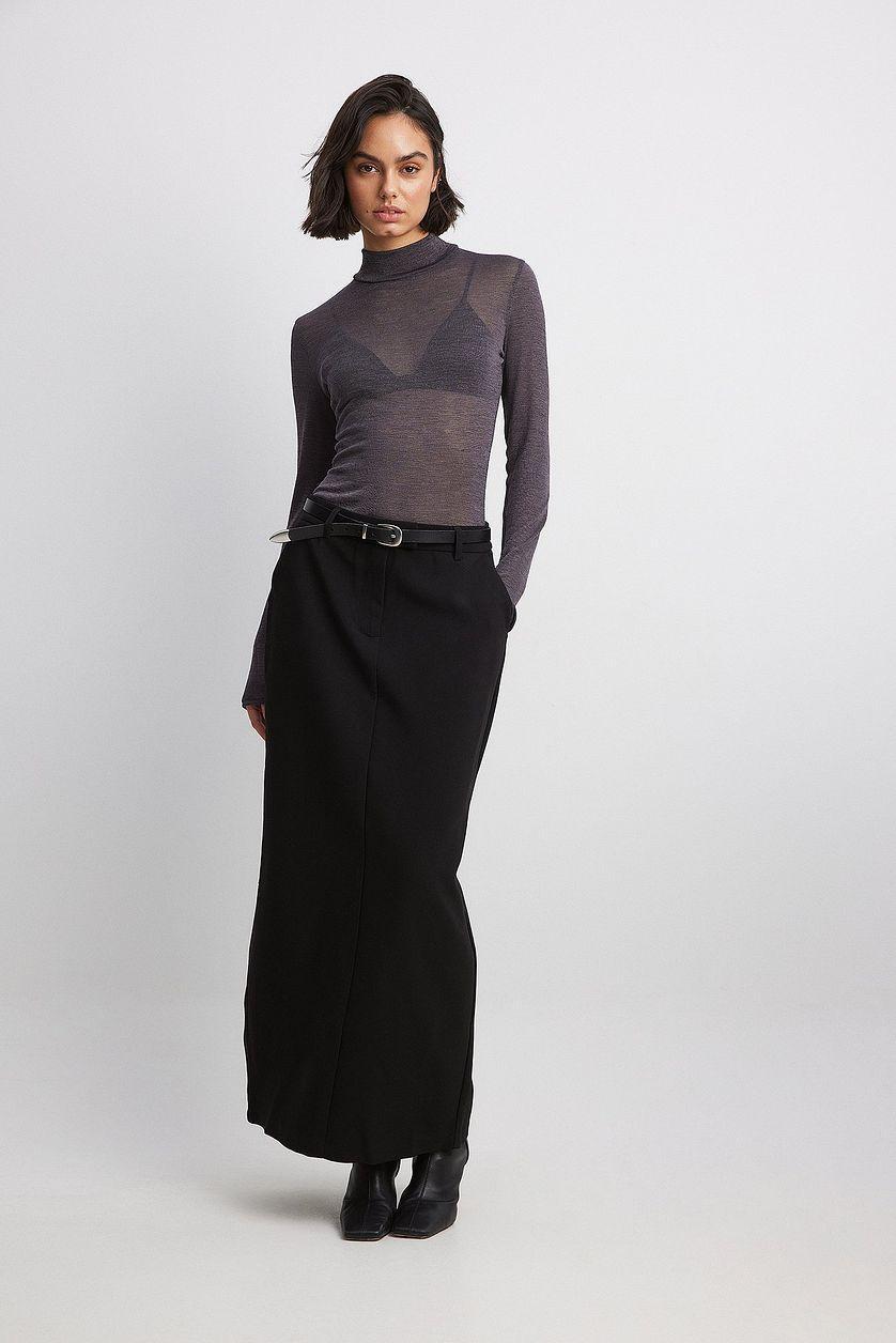Sheer Collar Top Product Image