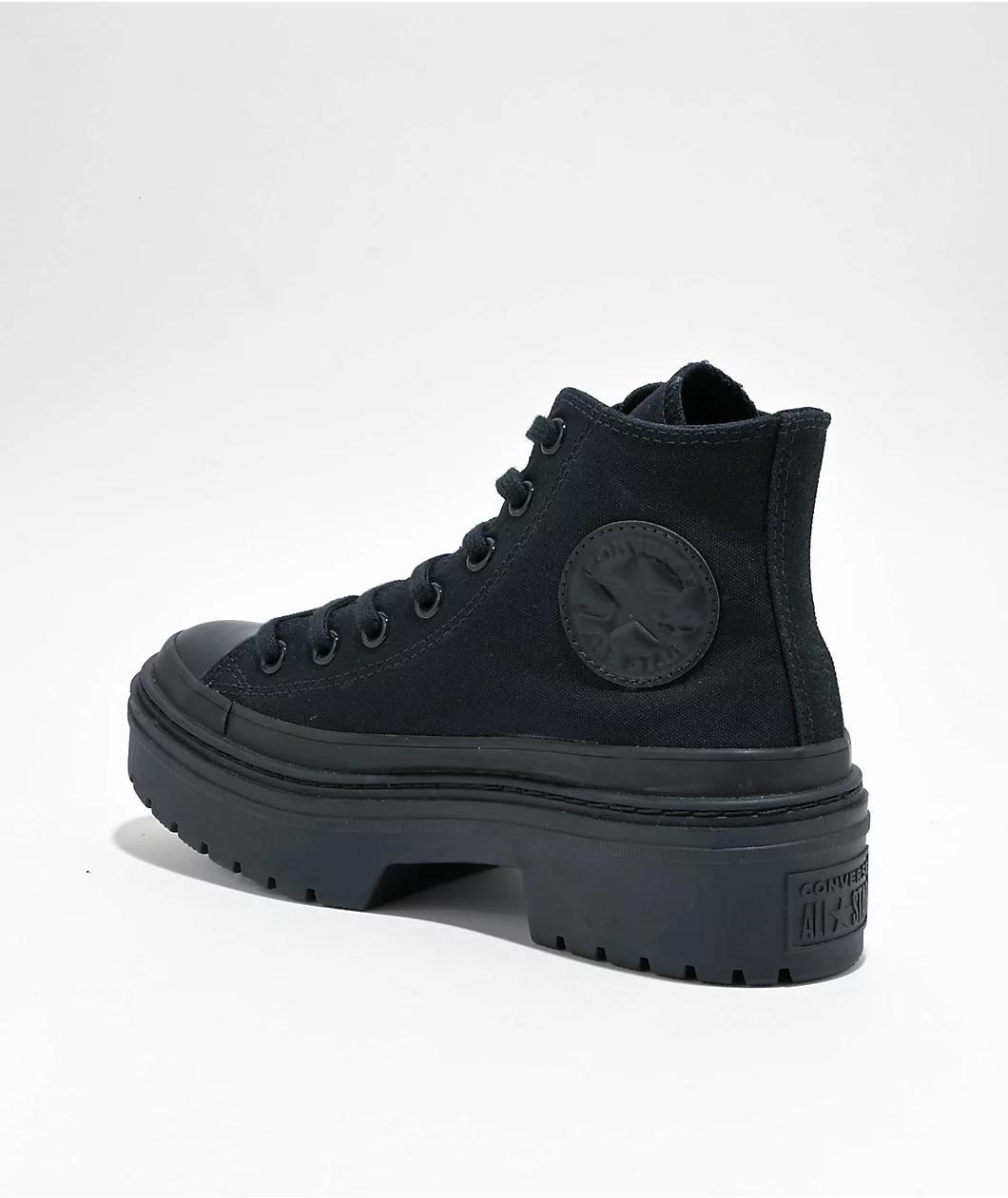 Converse Chuck Taylor All Star Lugged Heel Black Canvas Shoe Product Image