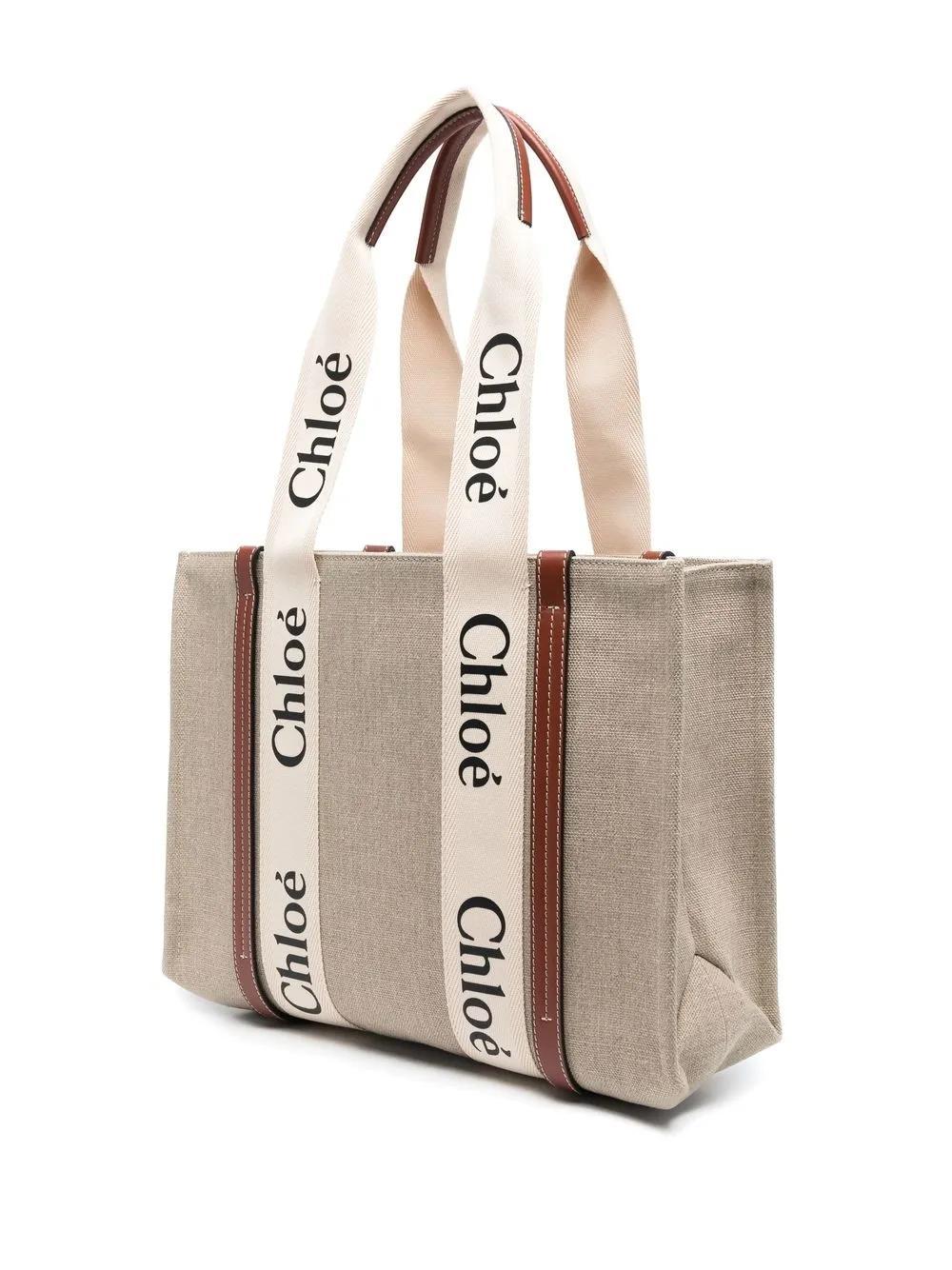 medium Woody logo tote bag Product Image