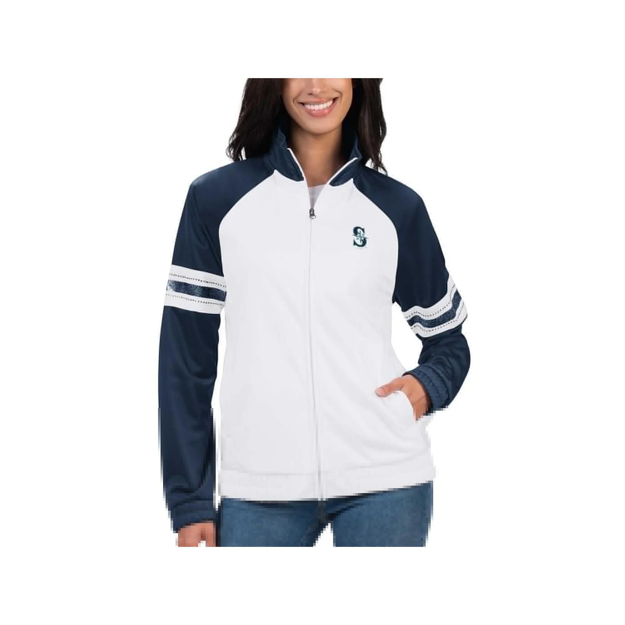 Womens G-III 4Her by Carl Banks Seattle Mariners Show Up Raglan Full-Zip Track Jacket Product Image