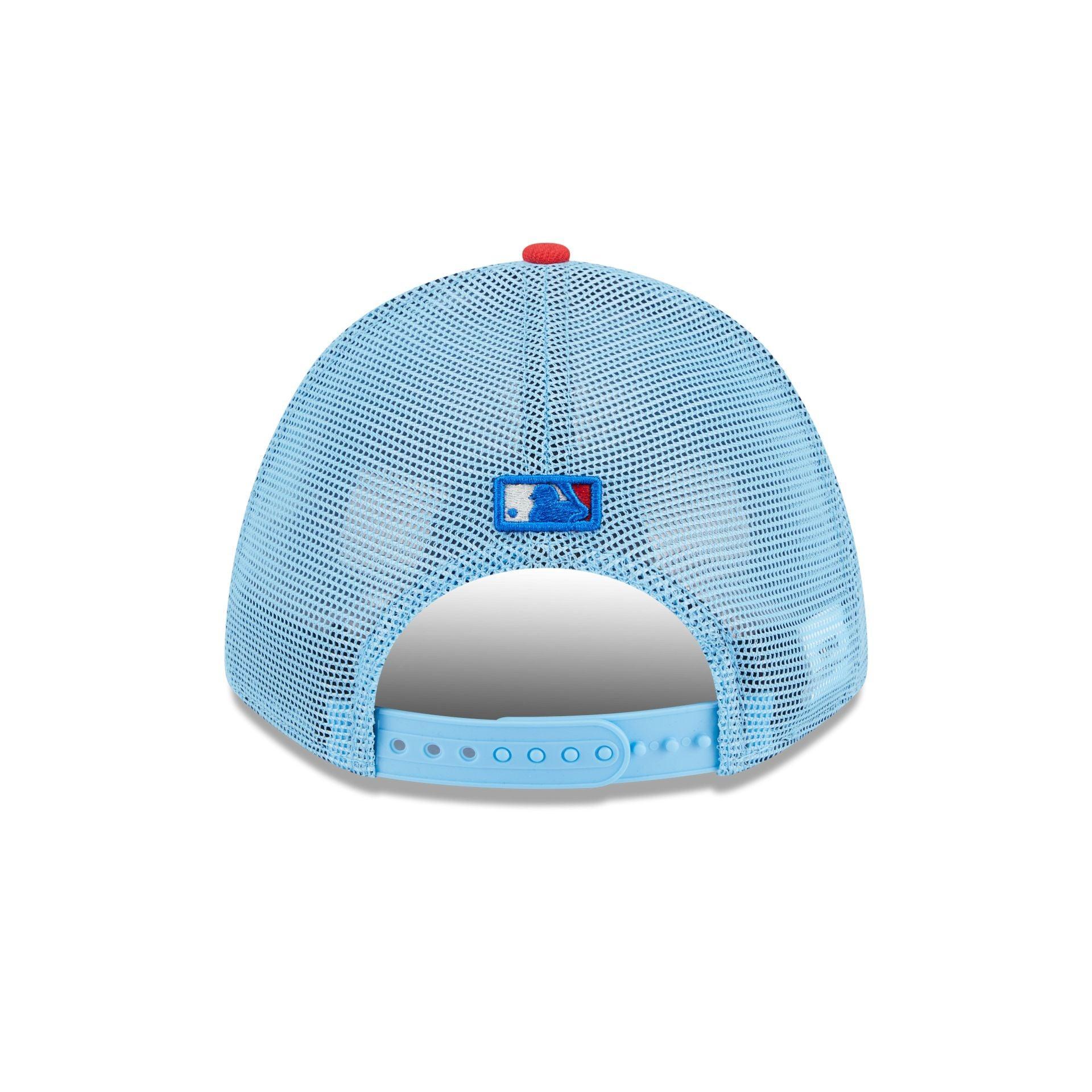 Toronto Blue Jays Independence Day 2025 9FORTY M-Crown A-Frame Trucker Hat Male Product Image