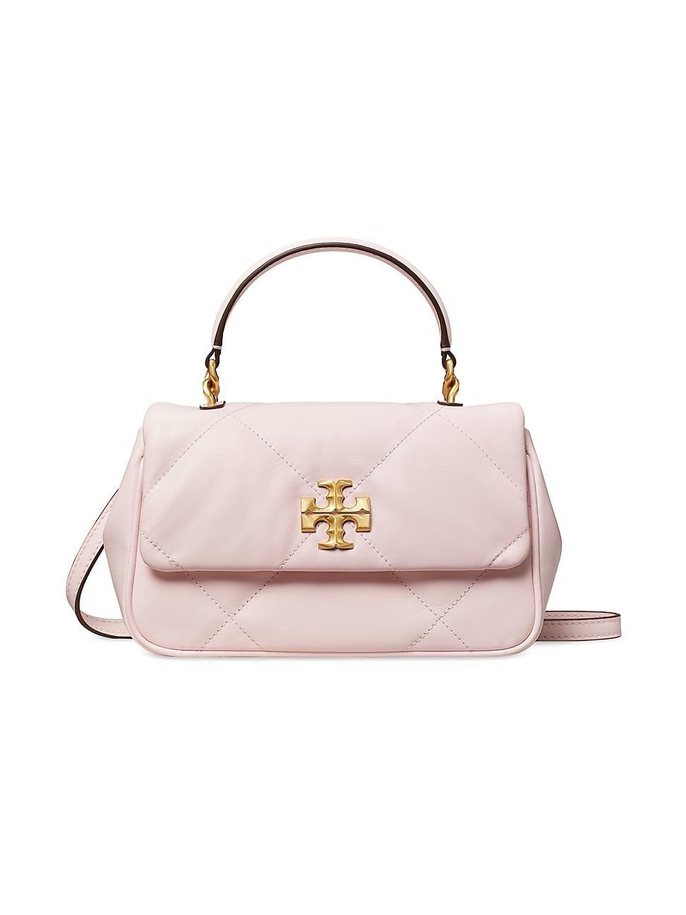 Womens Mini Kira Diamond Leather Top Handle Bag Product Image