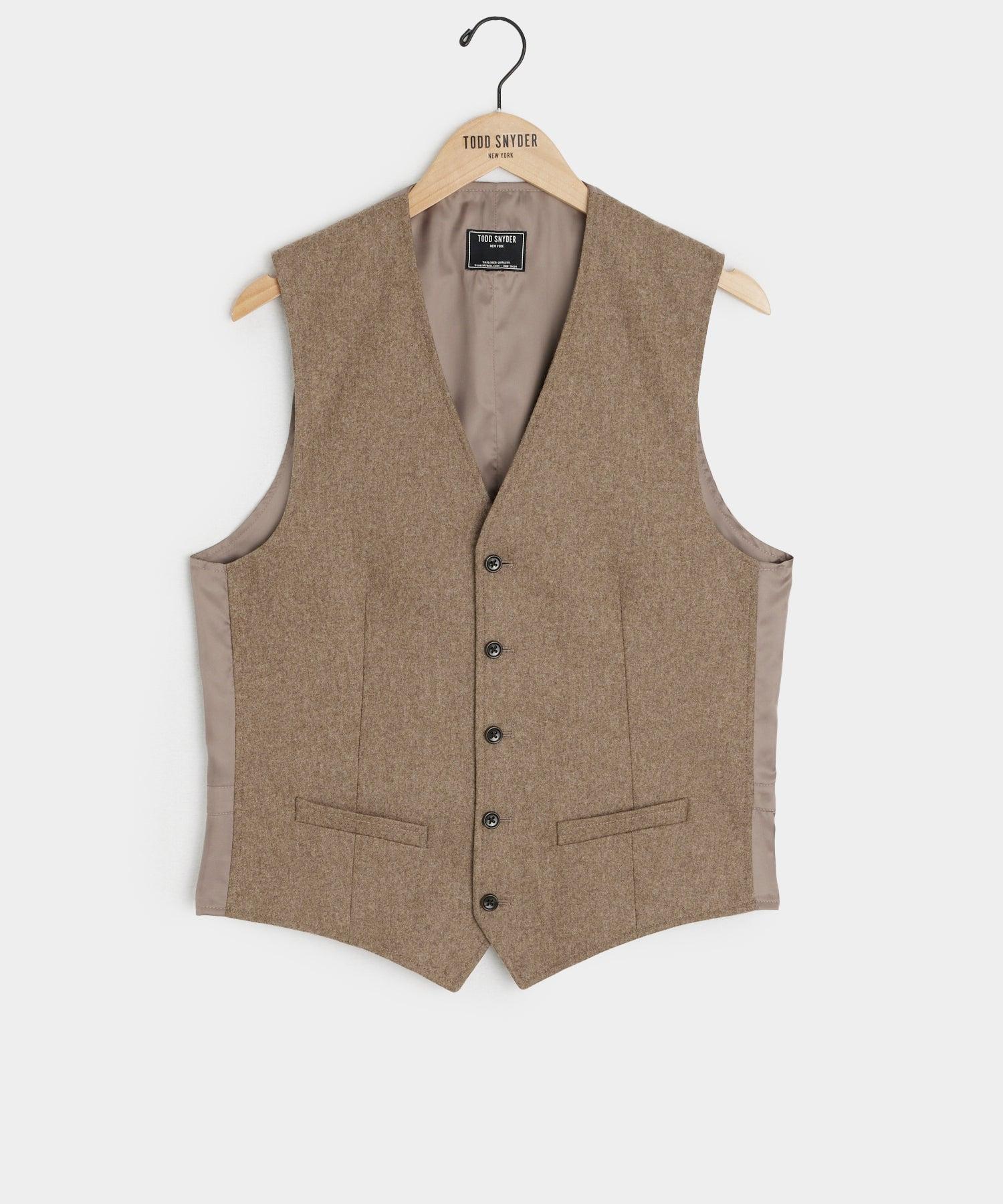 Italian Flannel Relaxed Madison Suit in Chestnut Product Image