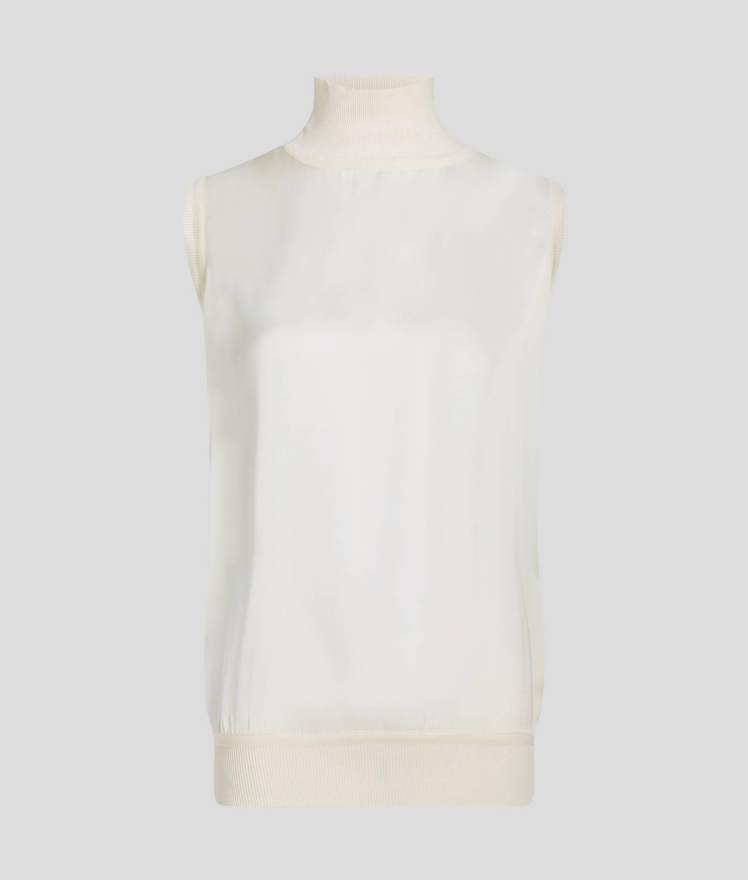 SLEEVELESS SATIN TOP Product Image