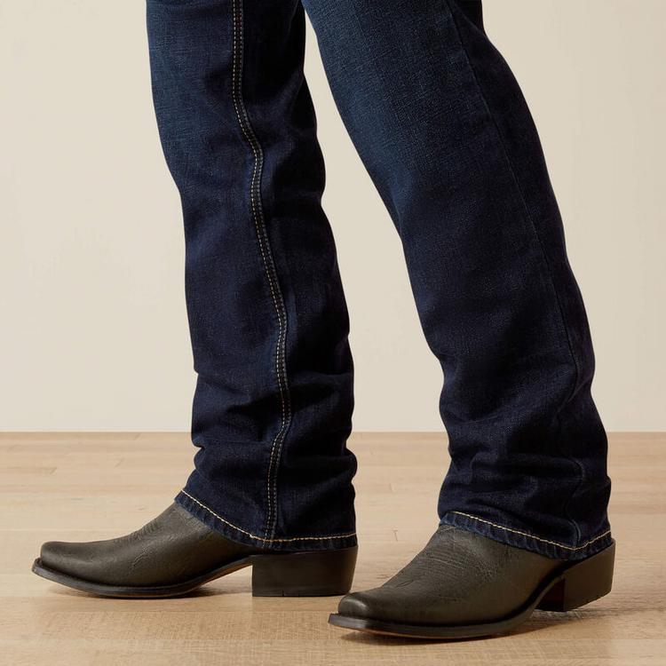 Ariat® Men's M4 Relaxed Ranchford Boot Cut Jeans in Wildfire Product Image