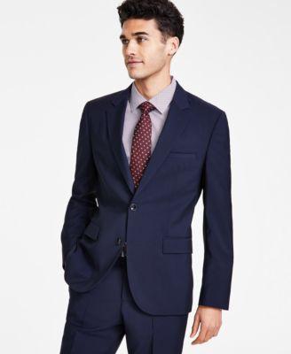 HUGO BOSS Hugo By  Men's Modern Fit Wool Suit Jacket In Dark Grey Product Image