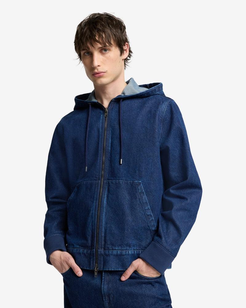 Utility Denim Hoodie Product Image