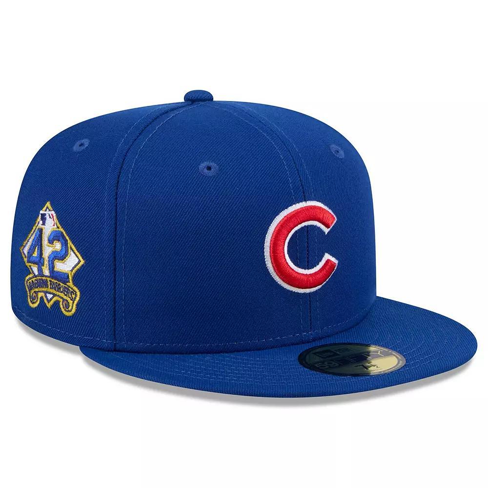 Men's New Era  Royal Chicago Cubs 2025 Jackie Robinson Day 59FIFTY Fitted Hat, Size: 7 1/4, Blue Product Image