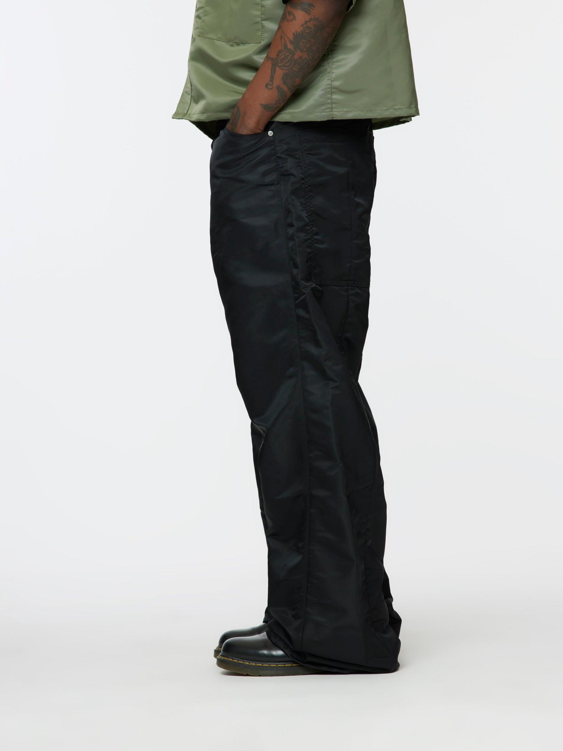 Wide Leg 5 Pocket Trouser (Black) Product Image