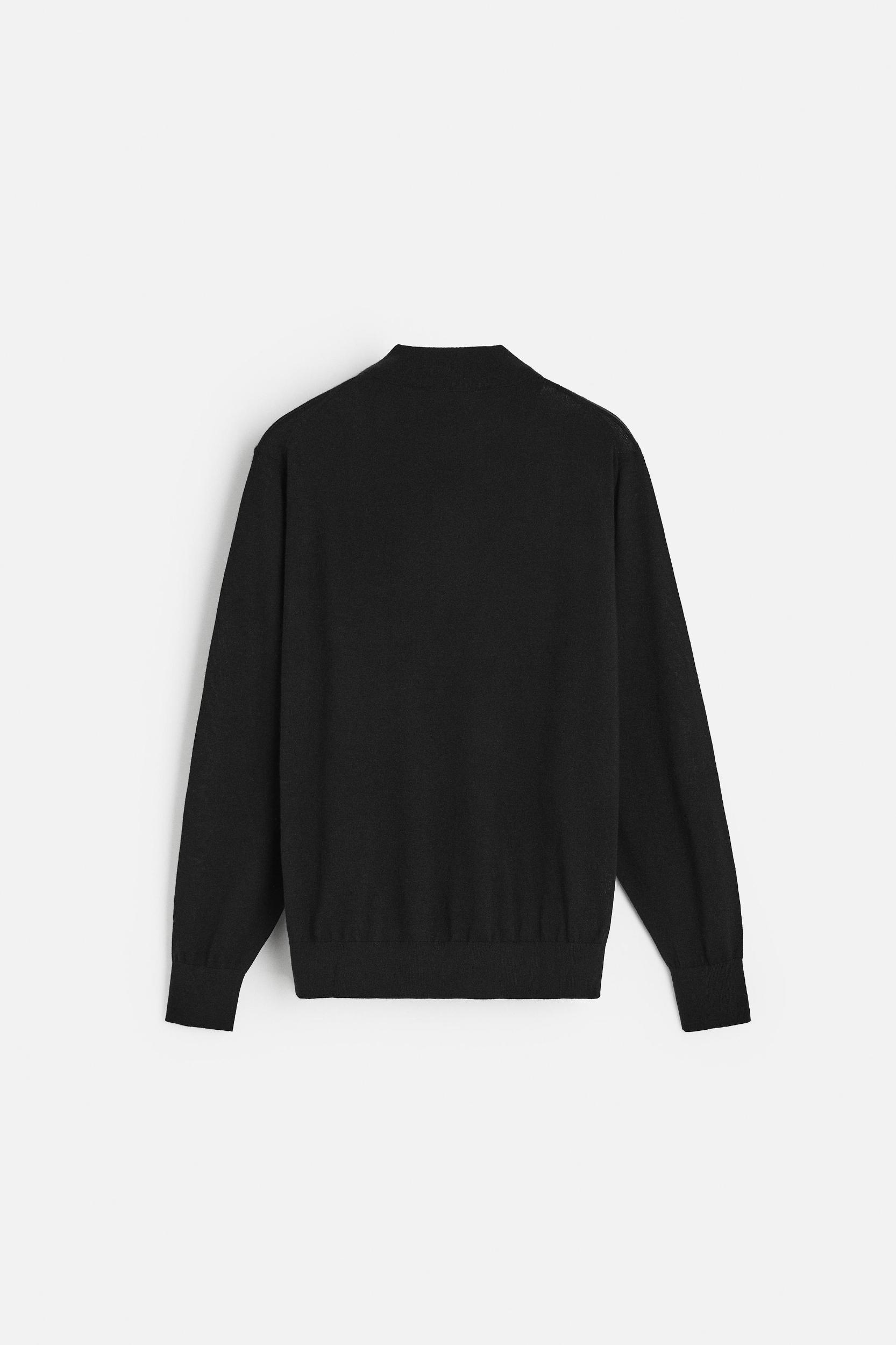 WOOL - CASHMERE LIGHTWEIGHT KNIT POLO Product Image
