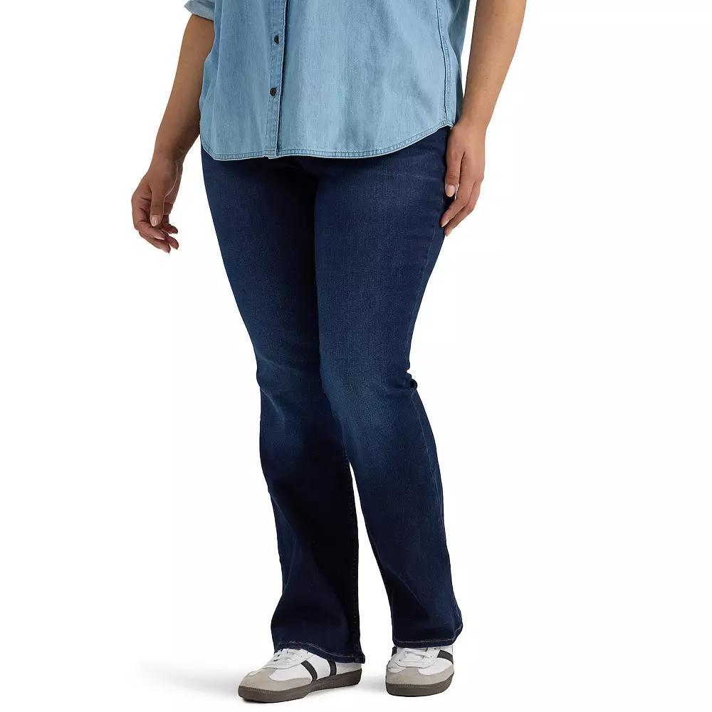 Plus Size Lee® Flex Motion Straight-Leg Jeans, Women's, Size: 22 - Regular, Main Thrill Product Image