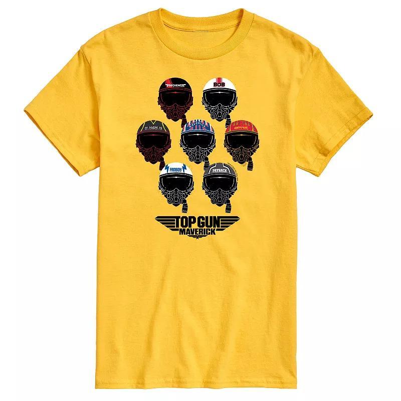 Mens Top Gun Maverick Aviator Helmets Tee Product Image