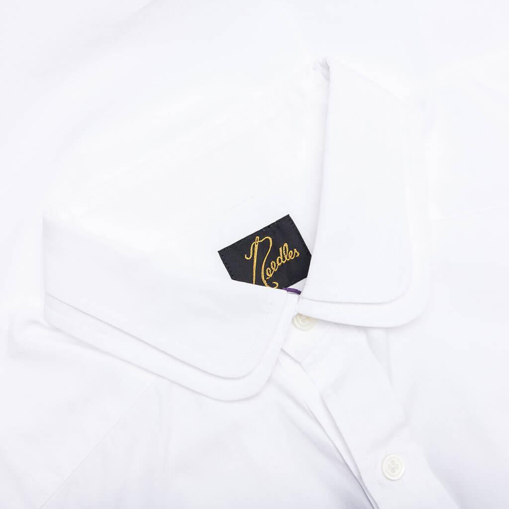 Double Round Collar Shirt - Off White Male Product Image