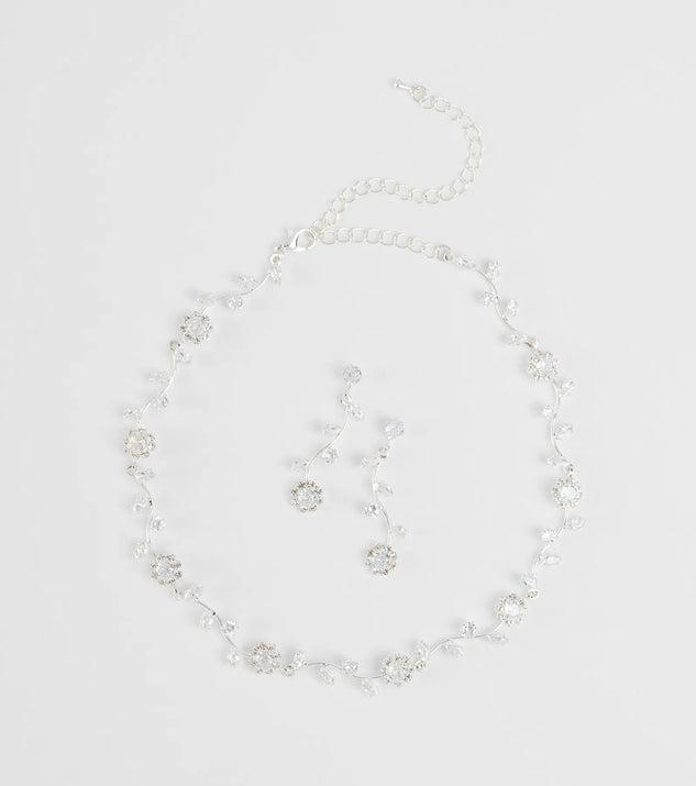 Floral Beauty Necklace And Earrings Set Product Image