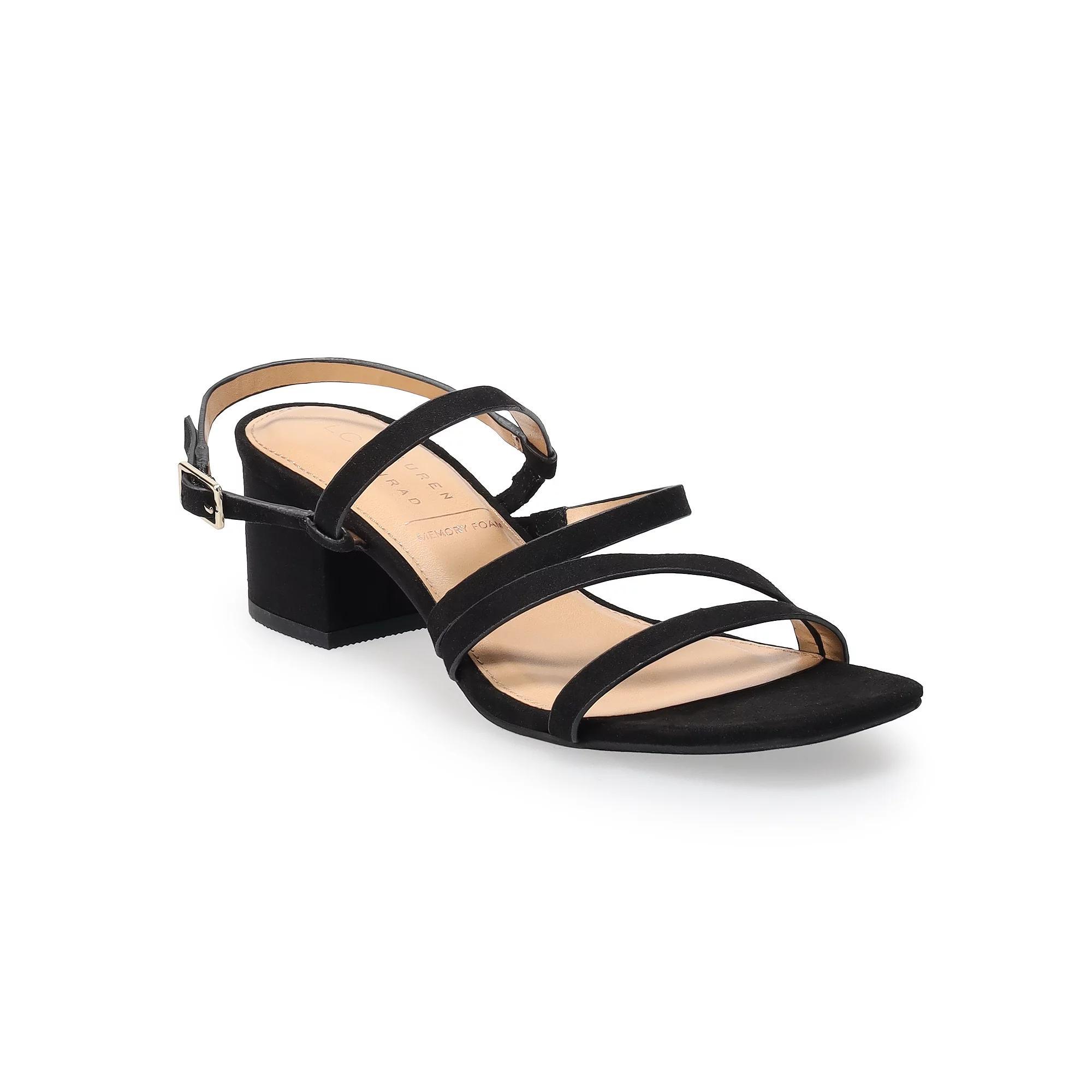 LC Lauren Conrad Emeliah 02 Women's Dress Sandals, Size: 10, Black Product Image