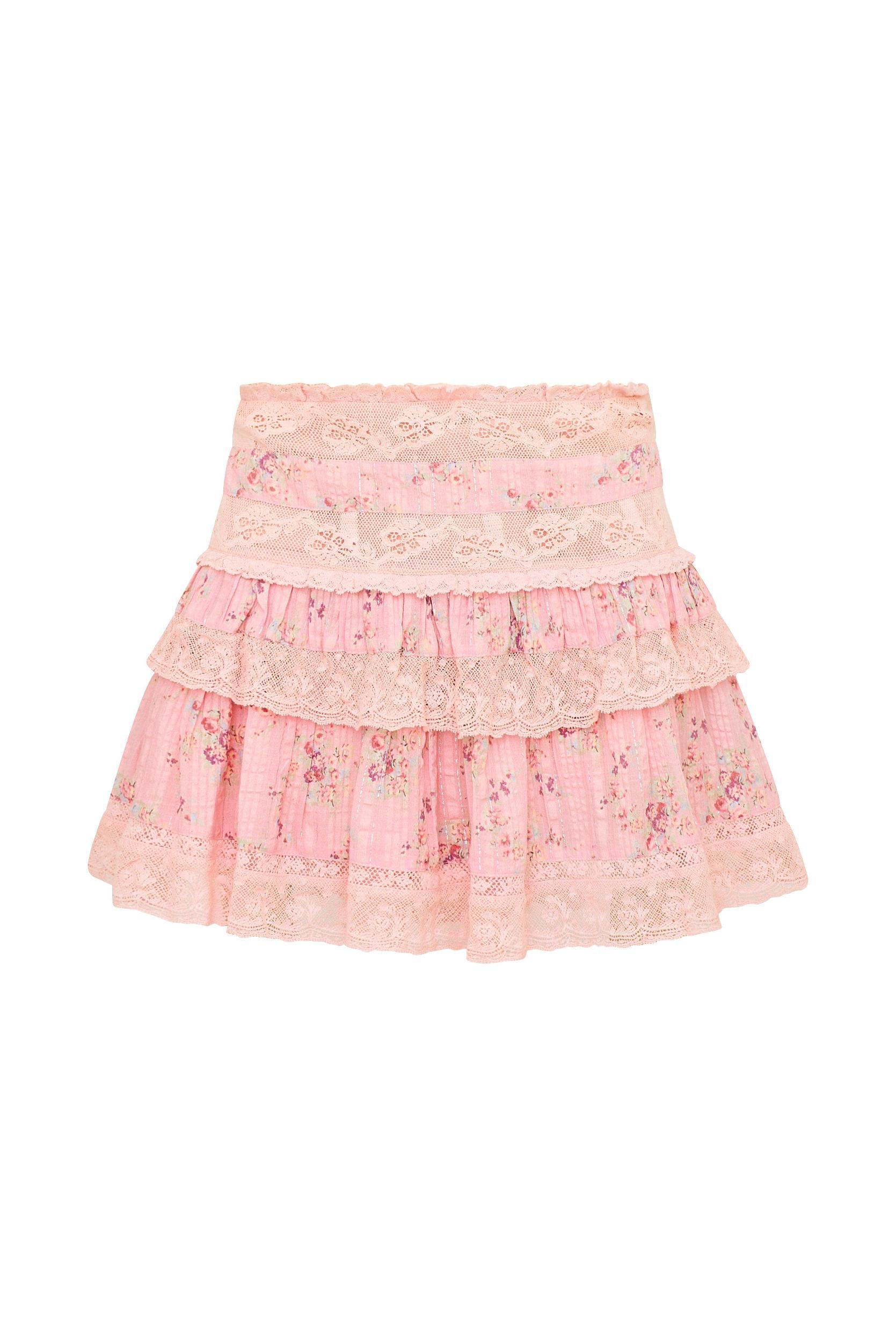 Moyer Cotton Floral Mini Skirt Product Image