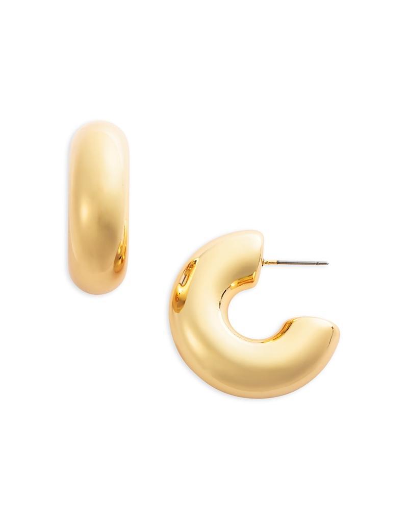 Kenneth Jay Lane Small C Hoop Earrings Product Image