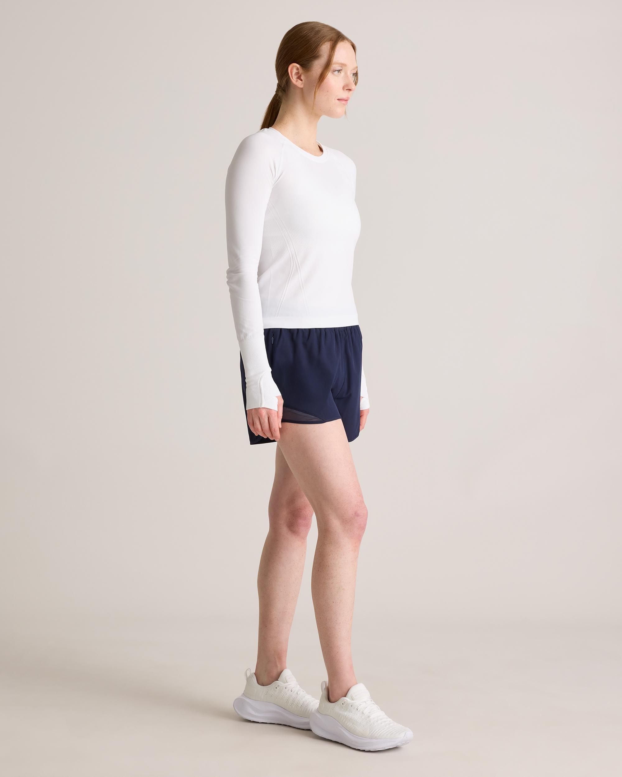 Quince | Women's Seamless Waist-Length Long Sleeve Top Nylon Product Image