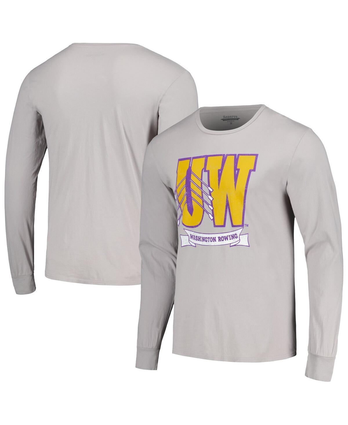 Men's Blue 84  Gray Washington Huskies Rowing The Boys in the Boat Long Sleeve T-Shirt, Size: 2XL, Grey Product Image