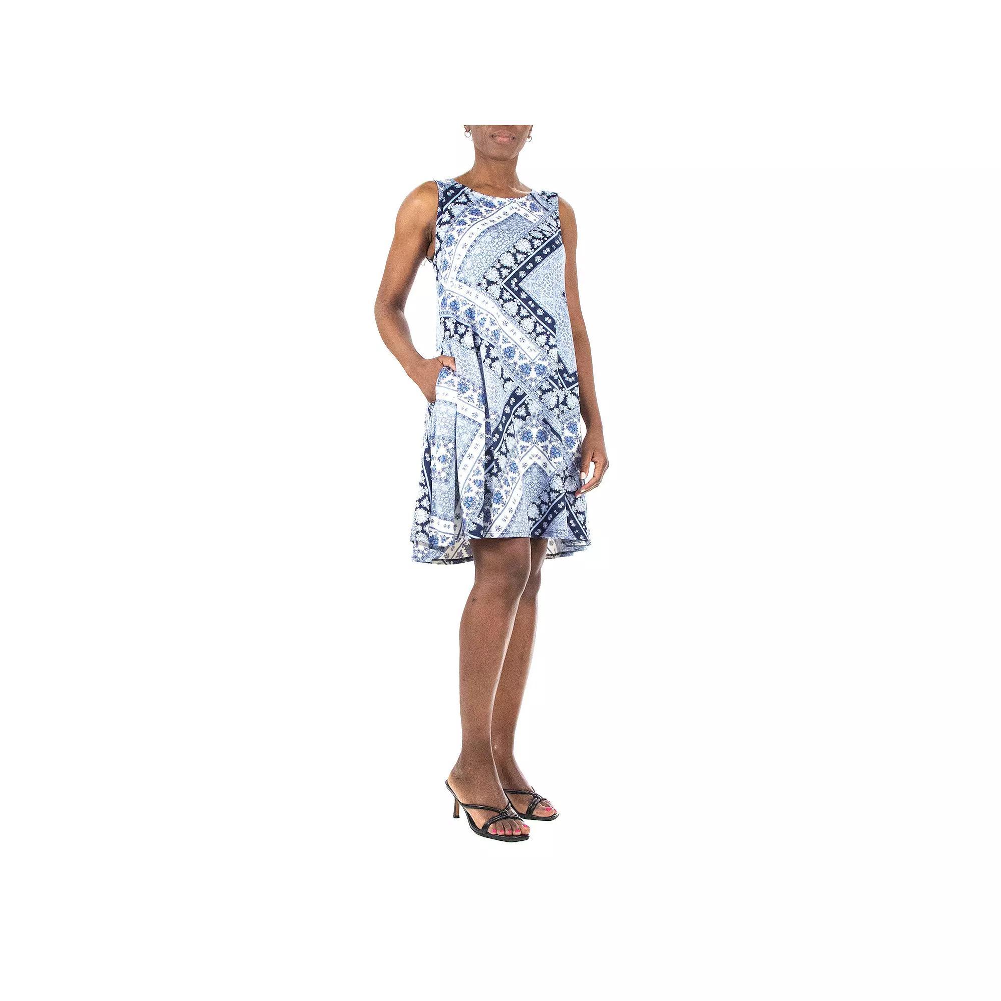 Womens Nina Leonard Floral Swing Dress Product Image