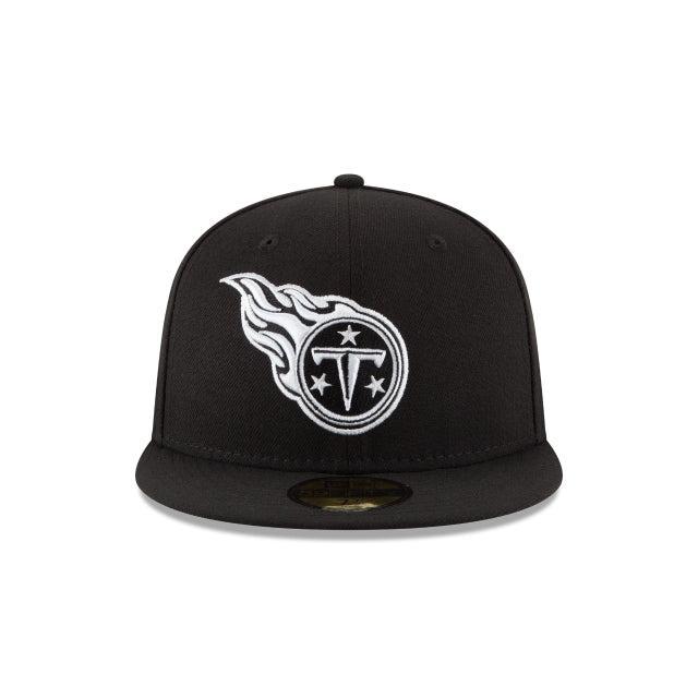 Miami Dolphins Black & White 59FIFTY Fitted Hat Male Product Image