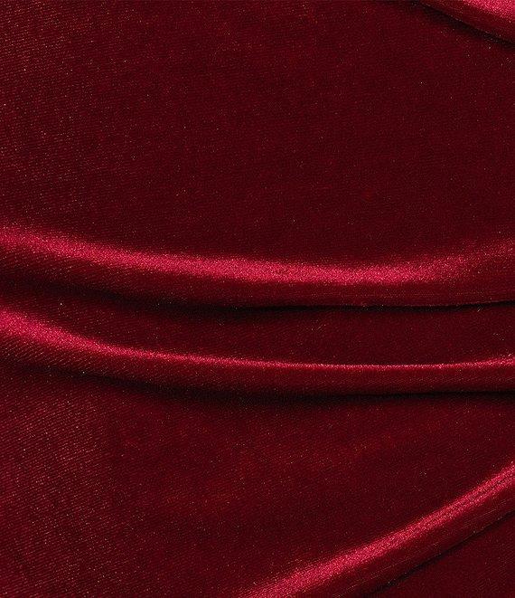 Honey and Rosie V-Neck Sleeveless Stretch Velvet Dress Product Image